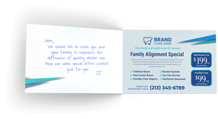 Handwritten cards for direct mail