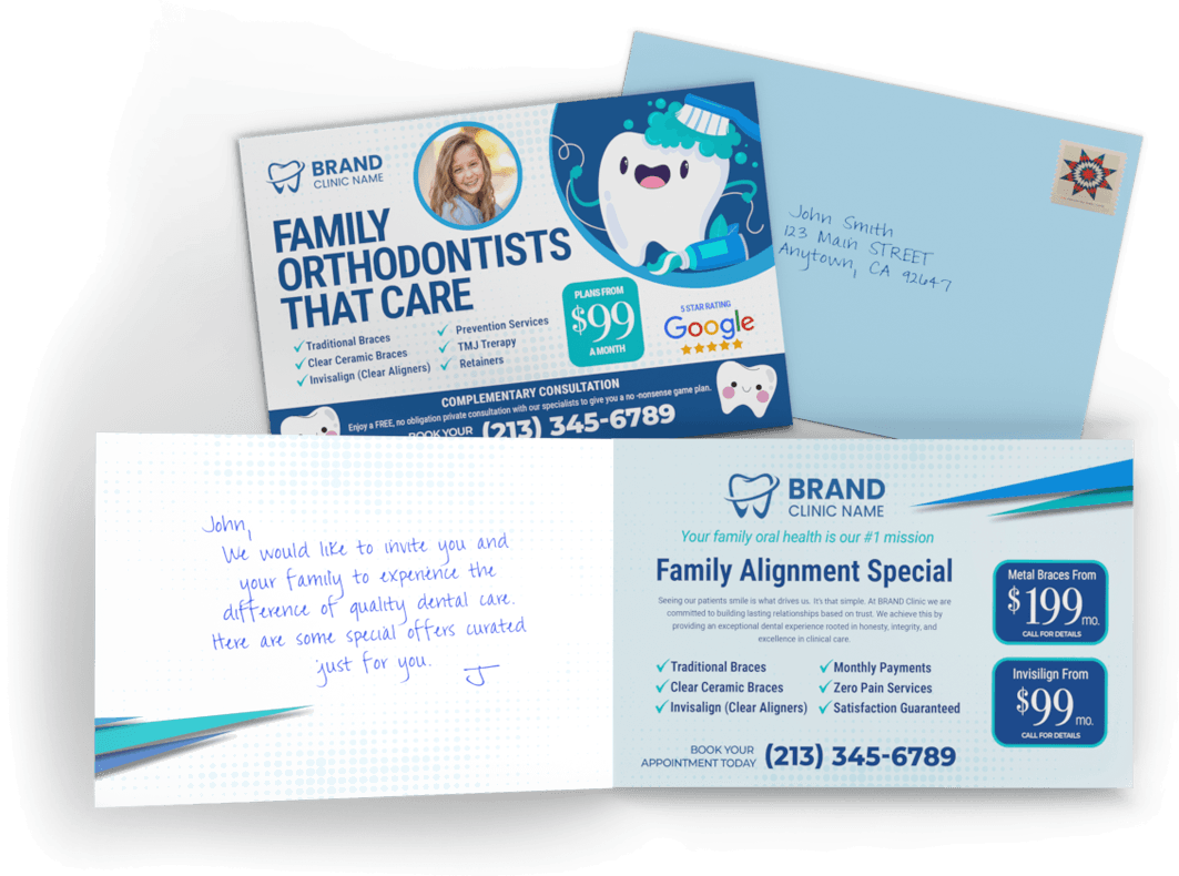 Hand-addressed envelope for personalized direct mail marketing