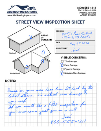 Handwritten direct mail marketing campaign by Think Ink Marketing